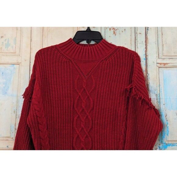 American Rag Cie 9HS27 Womens Size M Chili Pepper Pullover Tunic Sweater - Picture 4 of 10